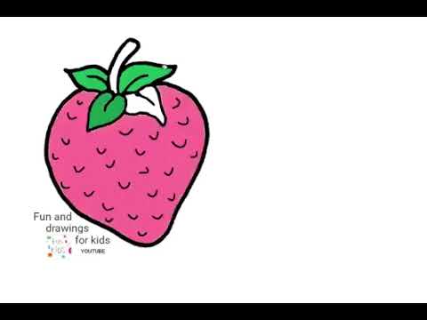 Hvordan man tegner et jordbær