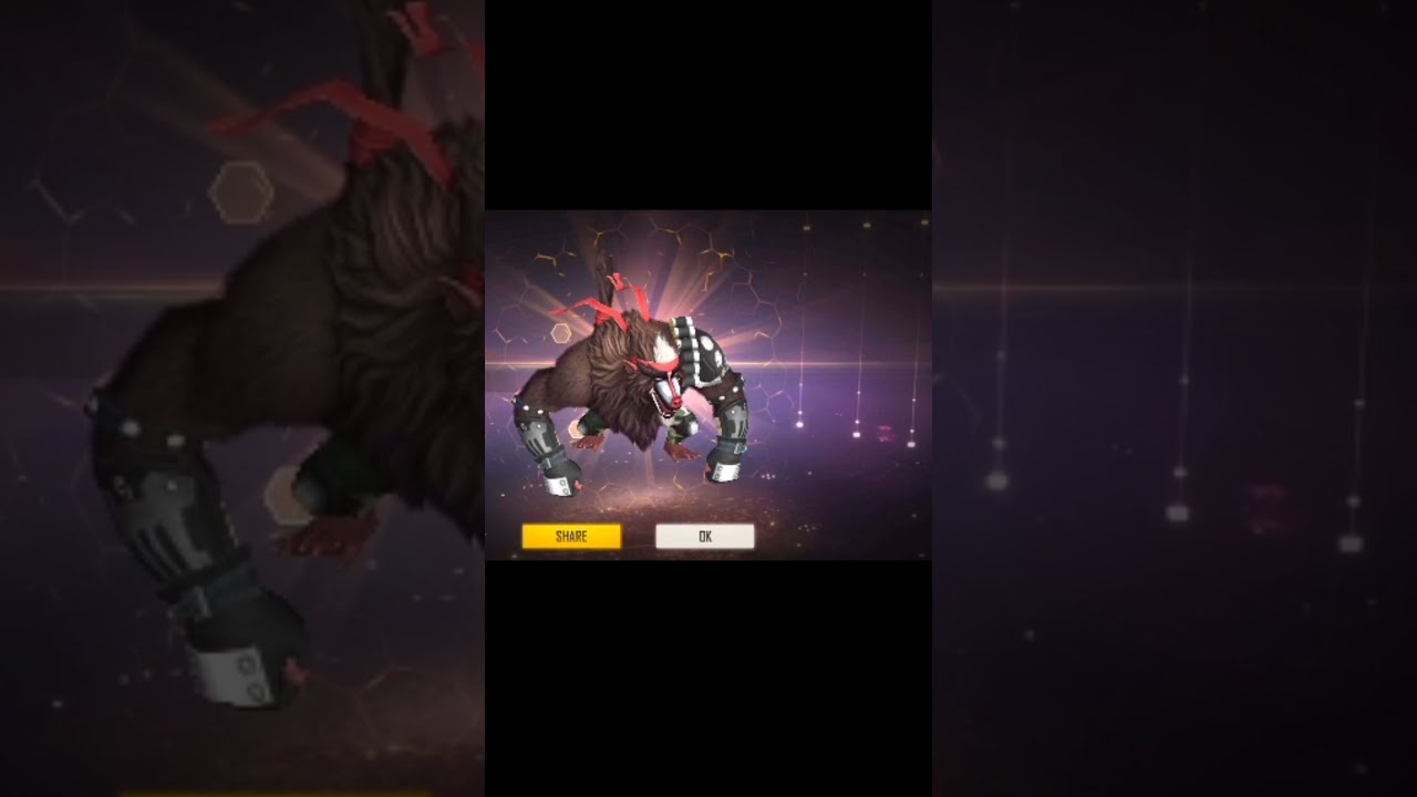 😱😓monkey King👑 pet open with proof garena free fire 