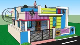26 x 36 house plan with 3d elevation Il 26 x 36 ghar ka naksha II 26 x 36 home design