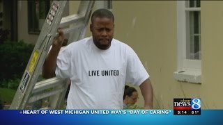 Hundreds came out to volunteer on the day of caring
