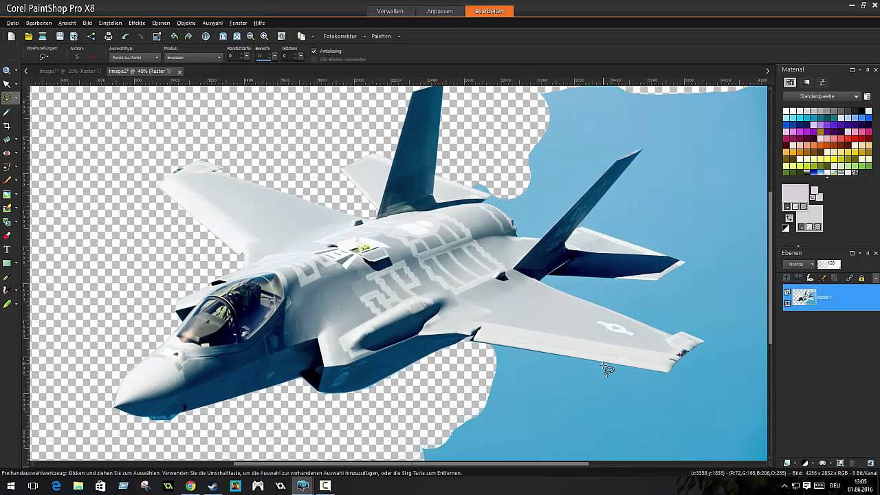 Update New Fotos freistellen mit Paintshop pro X