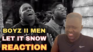 Boyz II Men - Let It Snow ft. Brian McKnight REACTION