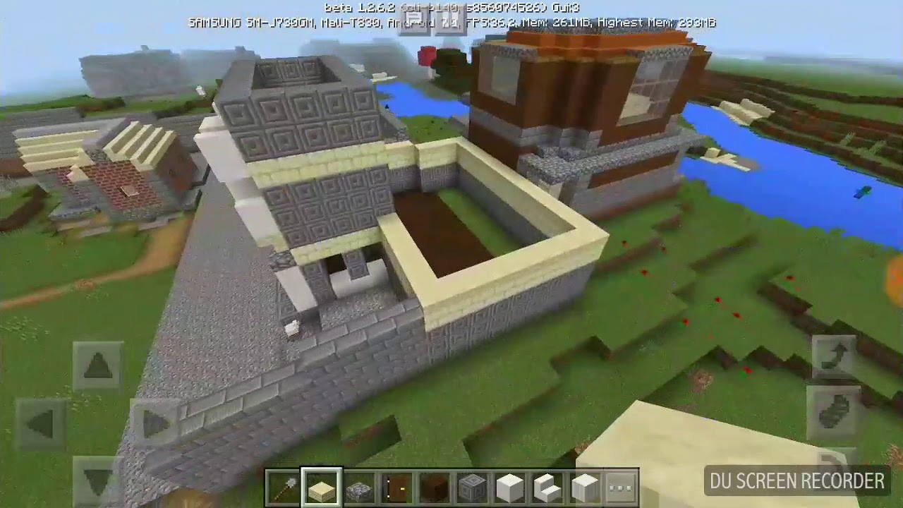 Minecraft lands #2: Bank, roads & houses