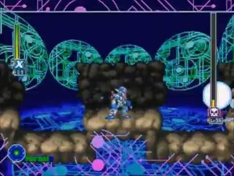 Mega Man X5: Cyber Maze Stage 4 (Boss Rush)- No Damage, Buster Only