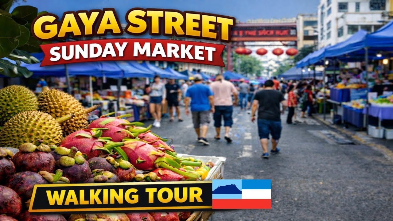 Gaya Street Sunday Market Walking Tour | Kota Kinabalu