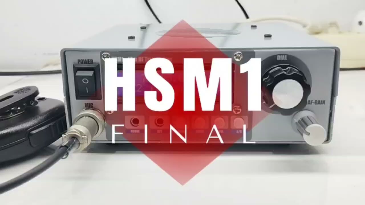 HSM1 50W 40M SDR MONO BAND HF TRANSCEIVER FINAL RELEASE RX/TX TEST