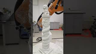 Robot seventh axis+KUKA robotic arm for 3D carving, 3D printing, 3D house construction, etc.