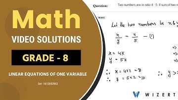 Maths Linear Equations of One Variable problems for Grade 8 with answers - Set 1612853963