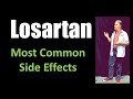Losartan most common side effects