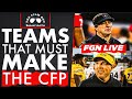 Fgn live college football teams that must make cfp  whos the sleeper on georgias 2024 schedule