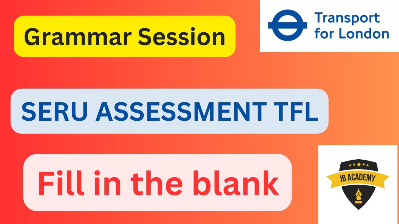 ⁣SERU - Fill in the blanks - English grammar Session
