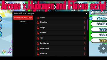 Arceus x,Hydrogen and Fluxus Animation script