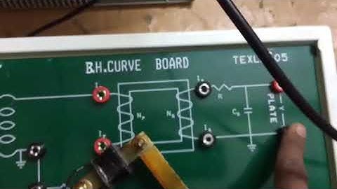 BH / IH curve apparatus Transformer core with CRO part 1