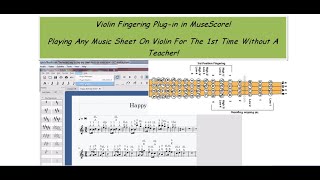 Violin Fingering plugin in MuseScore! The easiest way to play any sheet music on violin! screenshot 4