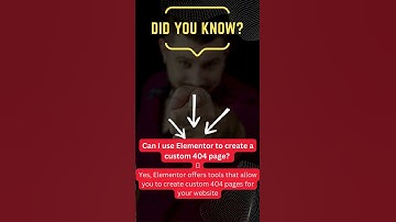 Can I use Elementor to create a custom 404 page?