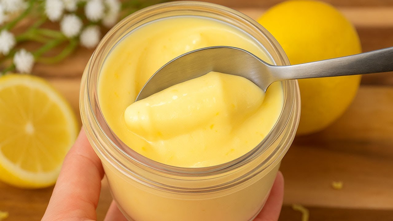 Лимонный крем: 3 ингредиента 🍋Без яиц, без муки, без крахмала✨Лимонный поссет ♥