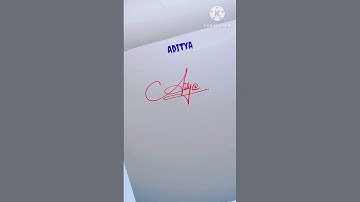 Aditya name writing style #aditya name signature #signature/sign aditya #calligraphy #ytshorts