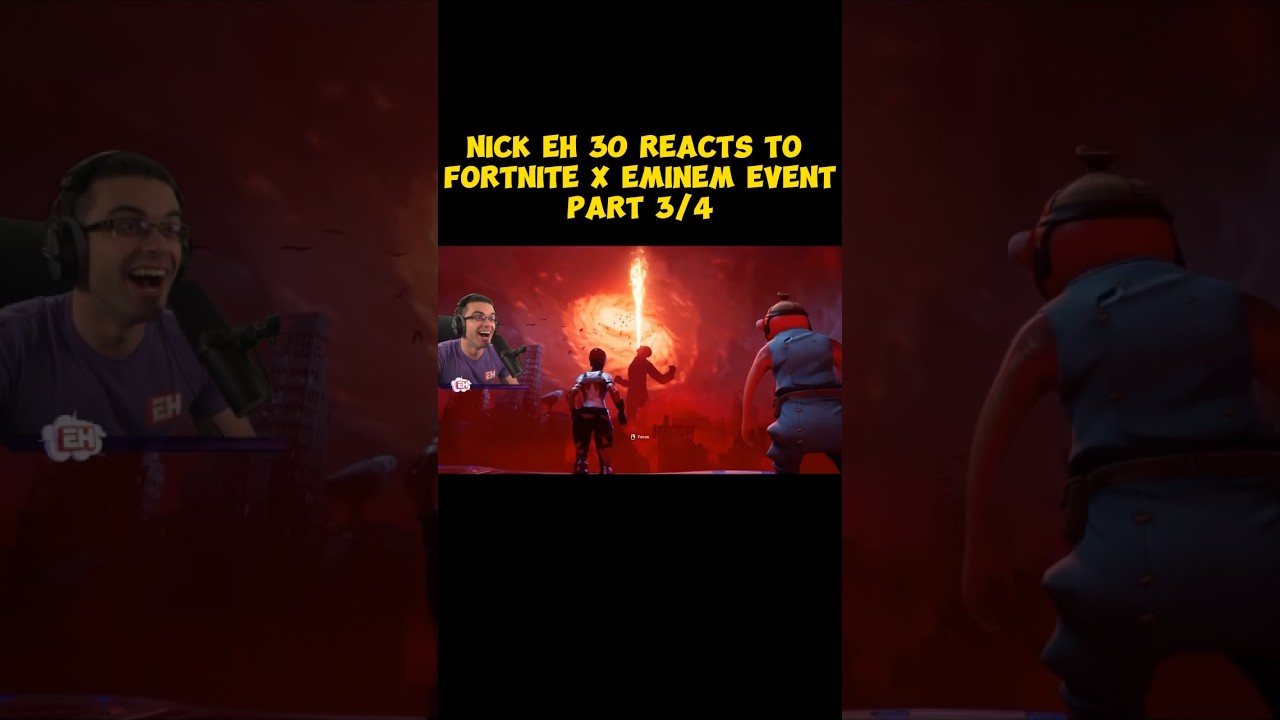 Nick Eh 30 Reacts To Fortnite X Eminem Event shorts nickeh30