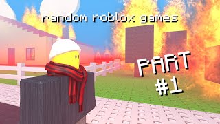random roblox games part 1 (Roblox)