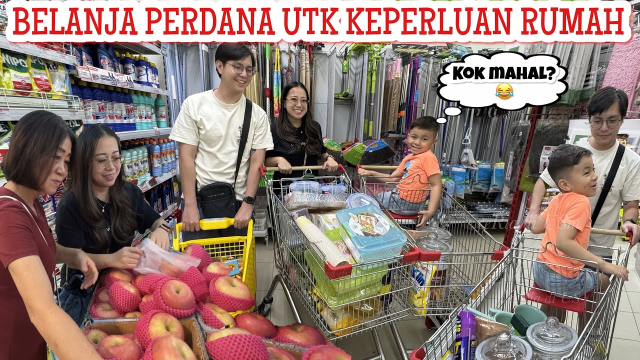 SARAPAN PERTAMA DI INDONESIA LANJUT BELANJA KEPERLUAN RUMAH DG MAMAK DAN ADEK