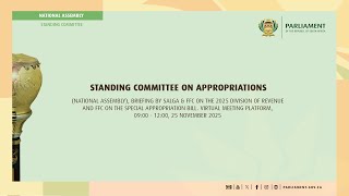 Standing Committee on Appropriations, 25 November 2025