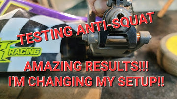 Testing anti-squat on my HB Racing E819RS! Found a little more speed!