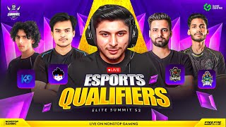 ELITE SUMMIT S-2 ESPORTS QUALIFIERS  GRP-A 🔥💀 || TG, TSG, S8UL, K9, GG, K98 #nonstopgaming