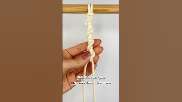 Basic Macrame Knots Series - Half Hitch Knots Spiral #macrametutorial #macramepattern #diymacrame