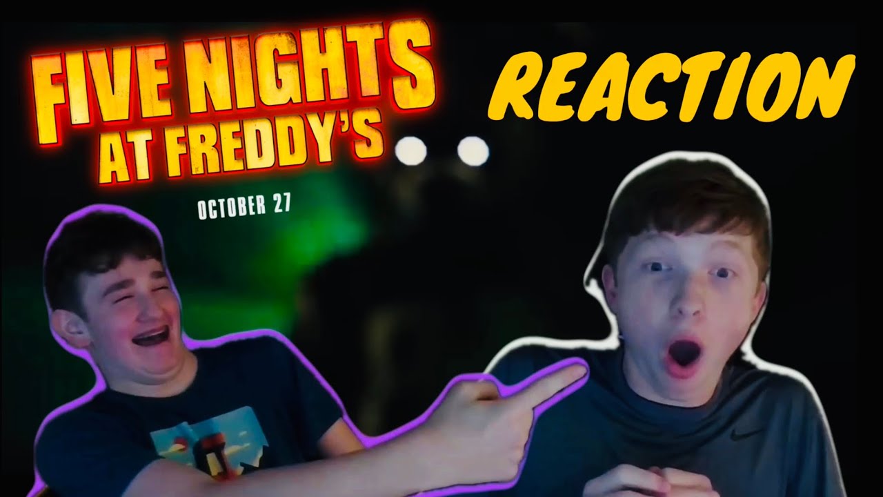 THE FNAF MOVIE TRAILER IS HERE!!! (FNAF Movie Official Trailer Reaction ...