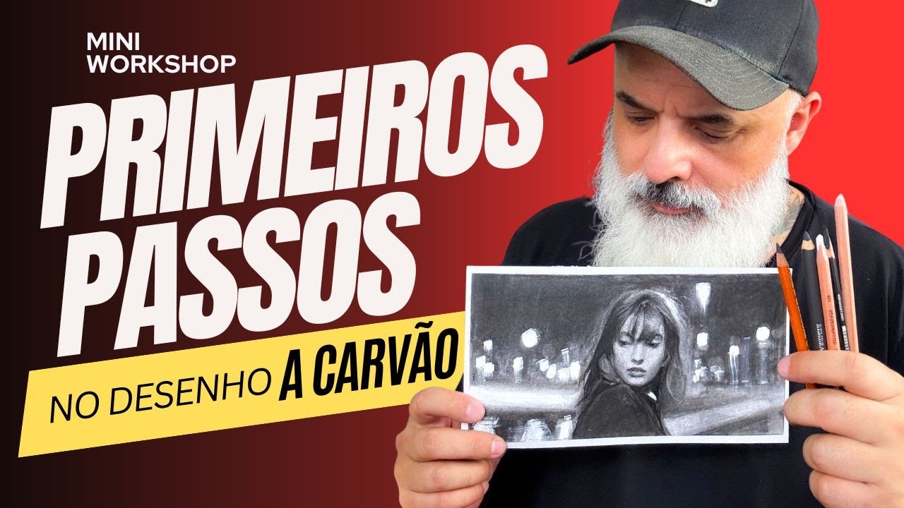 Carvão é uma das técnicas mais completas no desenho e na pintura!