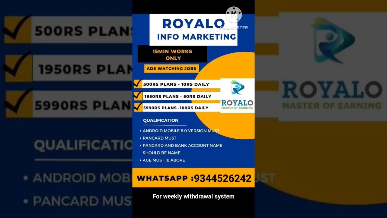 Royalo ads job dm me