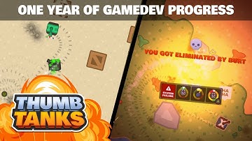 One year progress in my indie, solo-dev, tank-game.