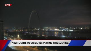 Gateway Arch lights to go dark Sunday night