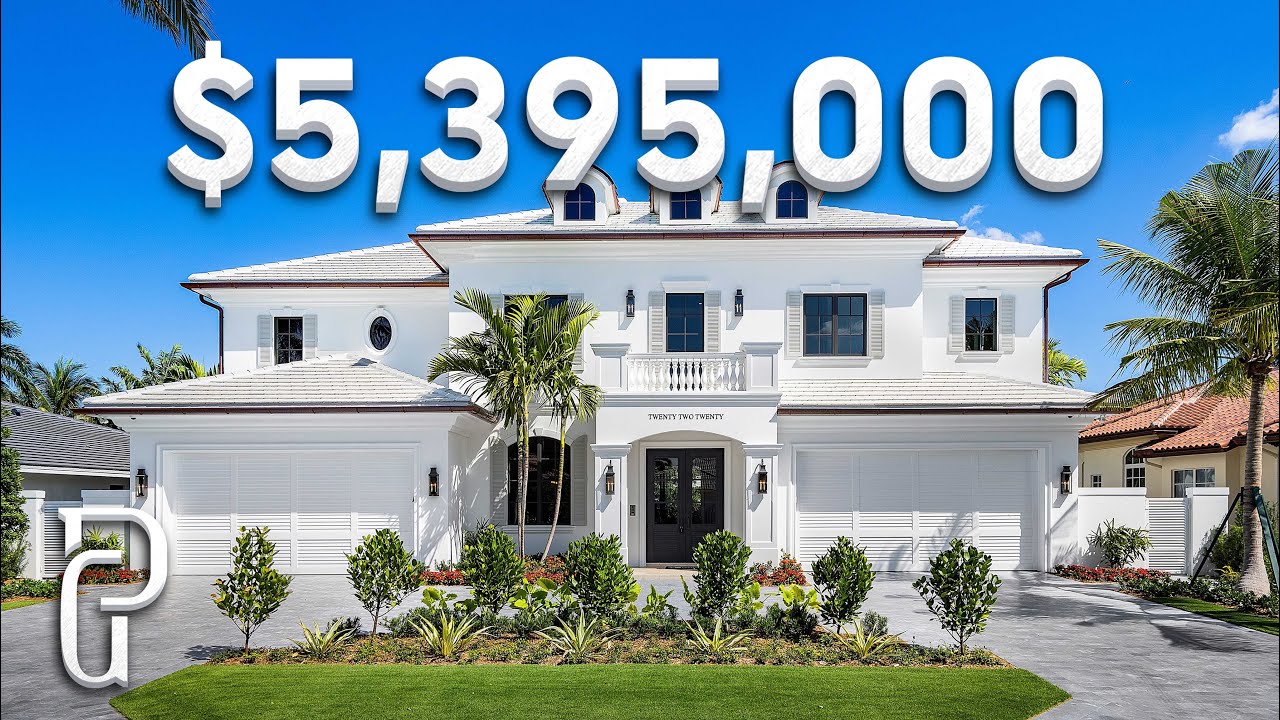 Inside a $5,395,000 Modern Coastal Farmhouse Inspired Home In Florida! | Propertygrams Mansion Tours