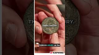3. yüzyıla ait çok nadir bulunan antik Roma Nuh'un Gemisi sikkesi.