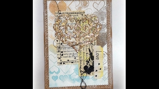 White Out Embossing Resist with WOW! Powder, PanPastels and Acrylic Paint