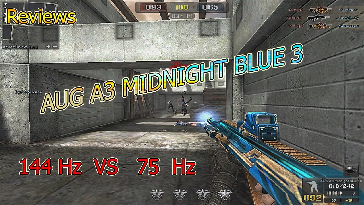 [ PB ]  Reviews  Aug A3 MIDNIGHT BLUE 3 [ 144Hz VS  75Hz ]