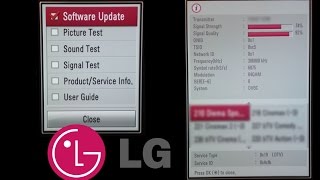 LG TV Diagnostic menu / Software Update / Signal Strength and Quality screenshot 5