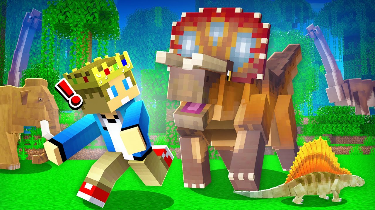 Lisäsin DINOSAURUKSIA Minecraftiin?!