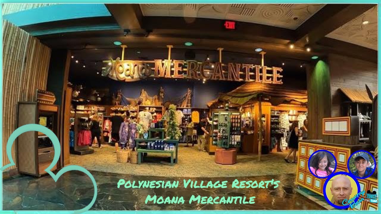 Polynesian Village Resort's  Moana Mercantile | Gift Shop | walk through tour | Disney World