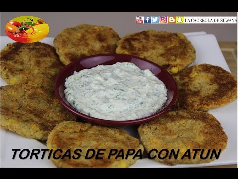 TORTITAS DE PAPA CON ATUN