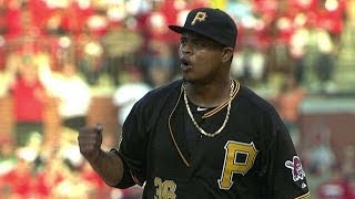 PIT@STL: Volquez induces double play in the 4th
