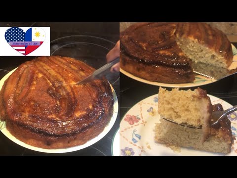 PEANUT BUTTER BANANA UPSIDE DOWN CAKE PEANUT BUTTER BANANA UPSIDE DOWN CAKE