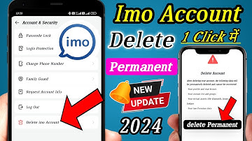 Imo Account Delete 2024 || Permanently imo account delete kaise kare | how to delete imo account