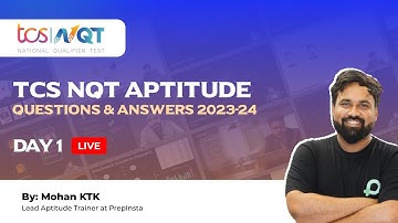 TCS NQT Aptitude Questions and Answers | 2023-2024