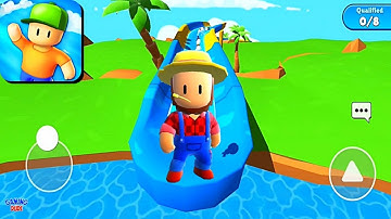 Stumble Guy‪s‬ - Water Slide Victory | Gameplay Walkthrough Part 1 | (iOS, Android)