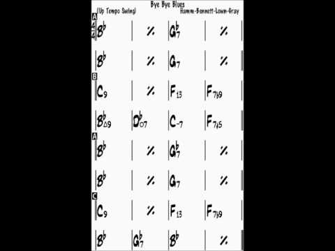Bye bye blues Bb backing track (bass & drums)