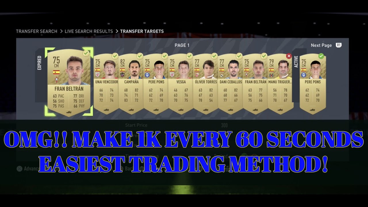 OMG!! MAKE 1K EVERY 60 SECONDS EASIEST TRADING METHOD! MASS BIDDING FILTER! FIFA 22 TRADING TIPS!