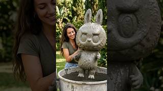 Turn a Labubu Into Stunning DIY Cement Garden Decor – Step by Step!