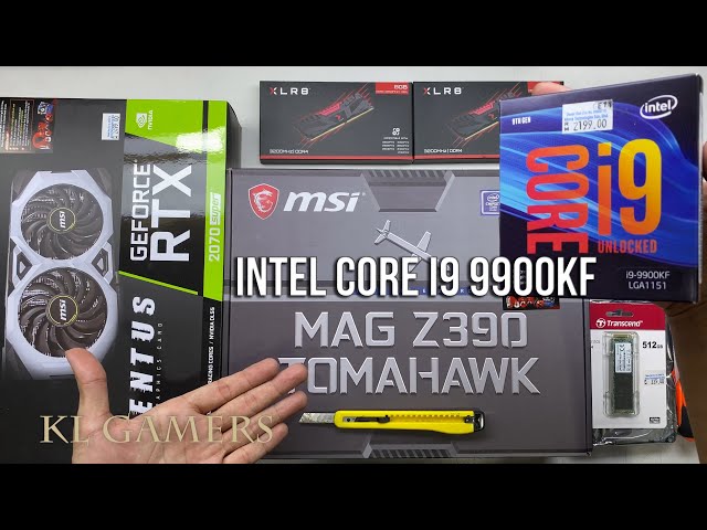 intel Core i9 9900KF msi MAG Z390 TOMAHAWK XLR8 RTX 2070